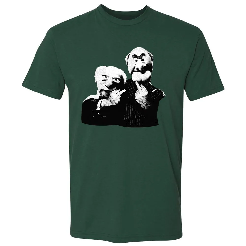 Statler and Waldorf Middle Finger - Forest Green - 13