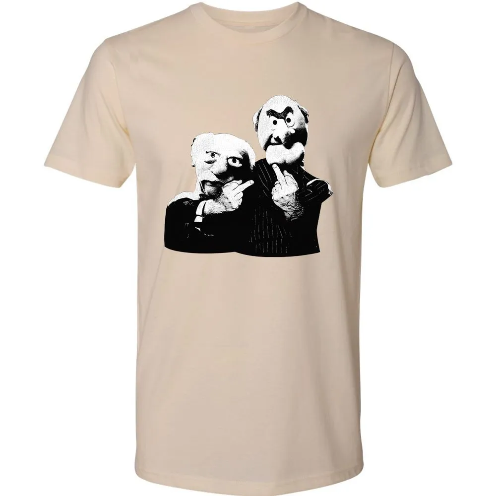 Statler and Waldorf Middle Finger - Cream - 14