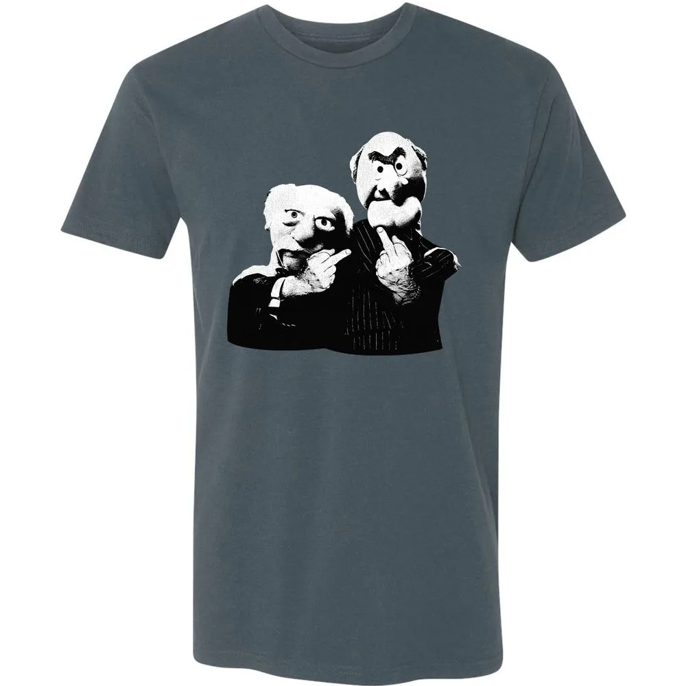 Statler and Waldorf Middle Finger - Indigo - 15