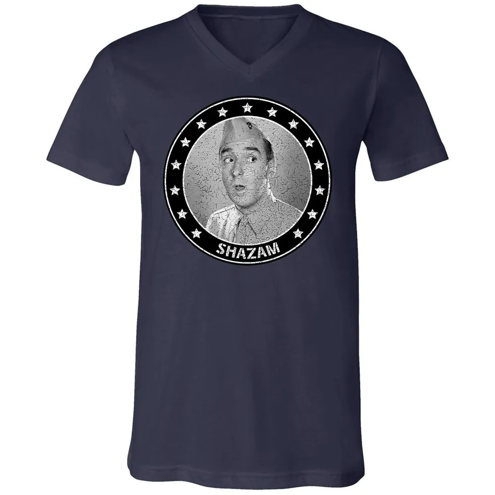 Unisex V-Neck T-Shirt - 18U9PHL7 - Navy - 2