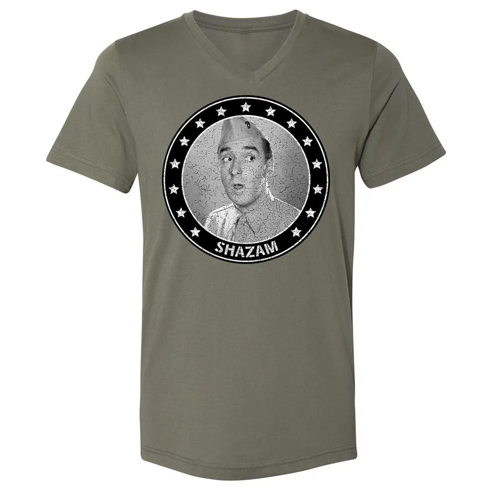Unisex V-Neck T-Shirt - 18U9PHL7 - Military Green - 10