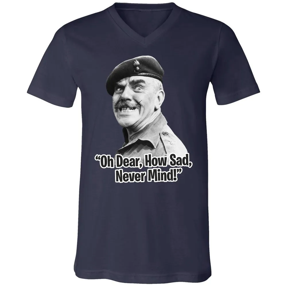 Unisex V-Neck T-Shirt - HNMRFRZ8 - Navy - 2