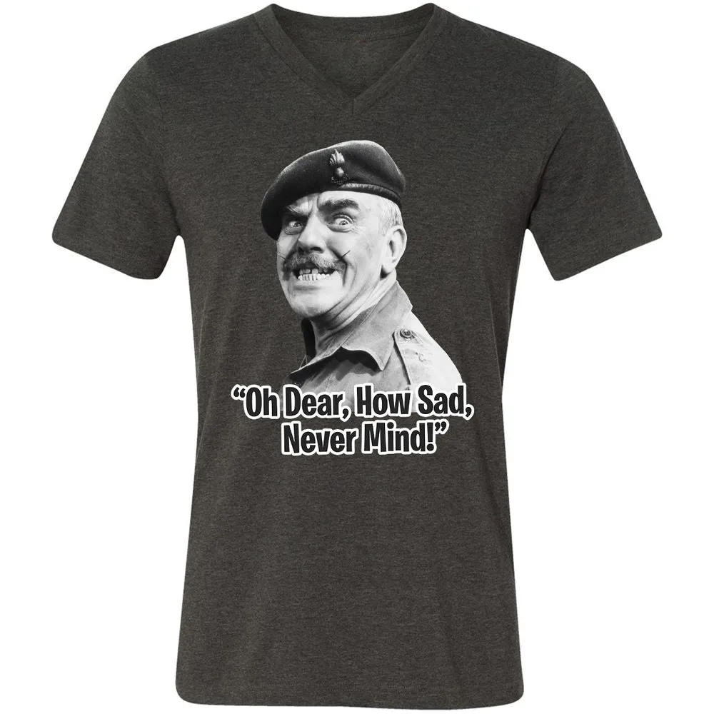 Unisex V-Neck T-Shirt - HNMRFRZ8 - Dark Grey Heather - 8