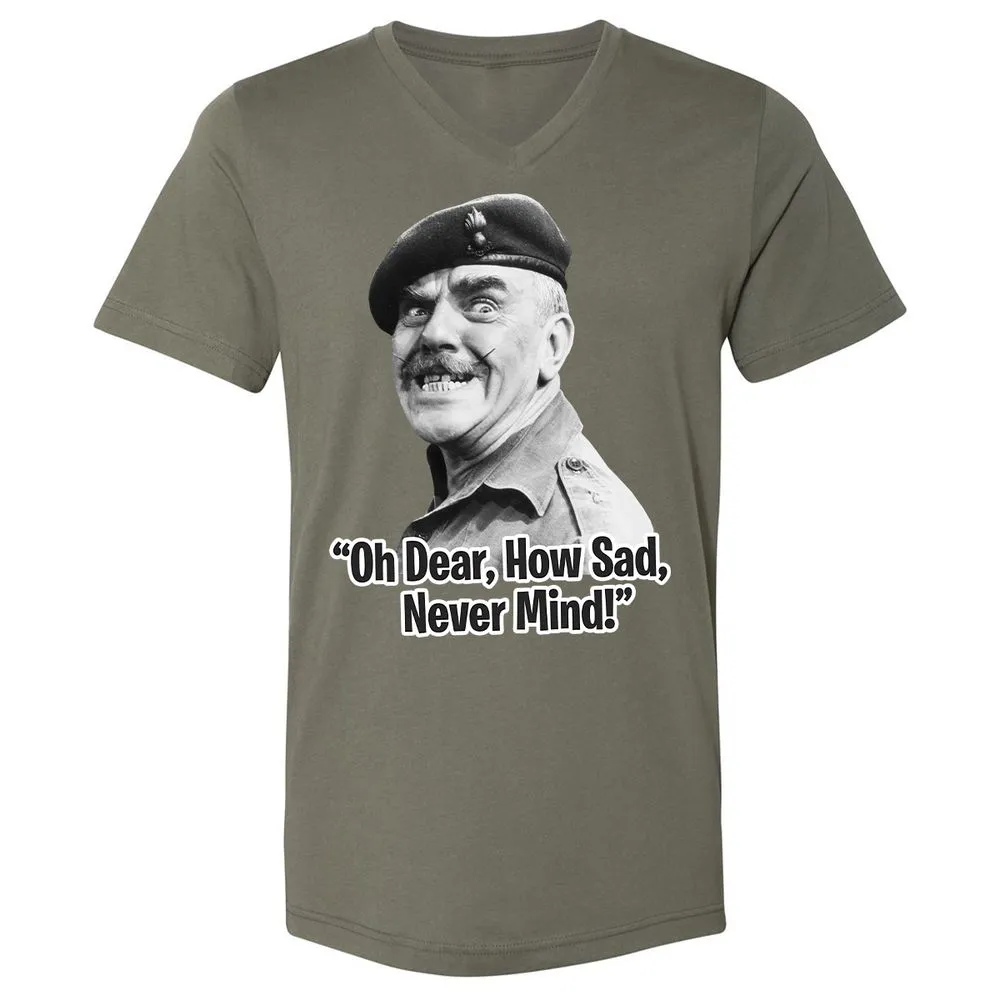 Unisex V-Neck T-Shirt - HNMRFRZ8 - Military Green - 10