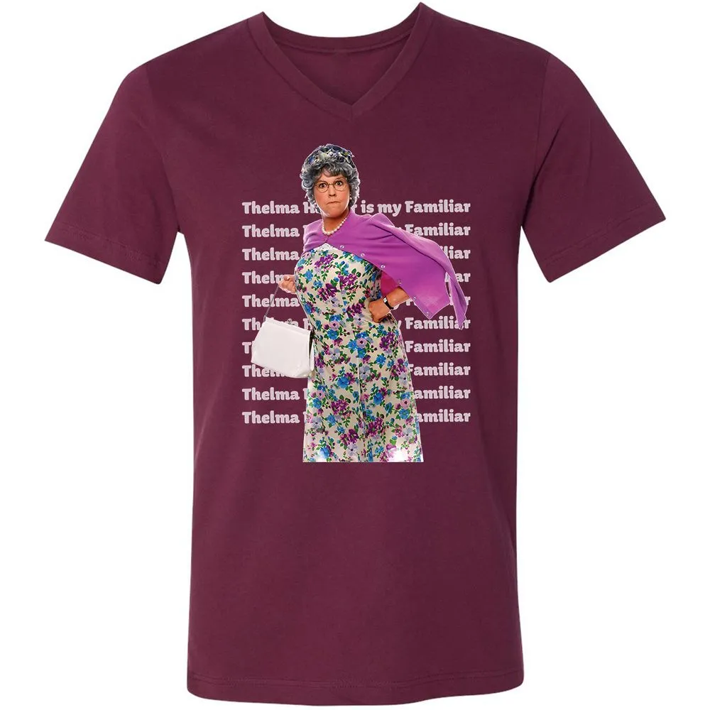 Unisex V-Neck T-Shirt - X4VU5J3U - Maroon - 6