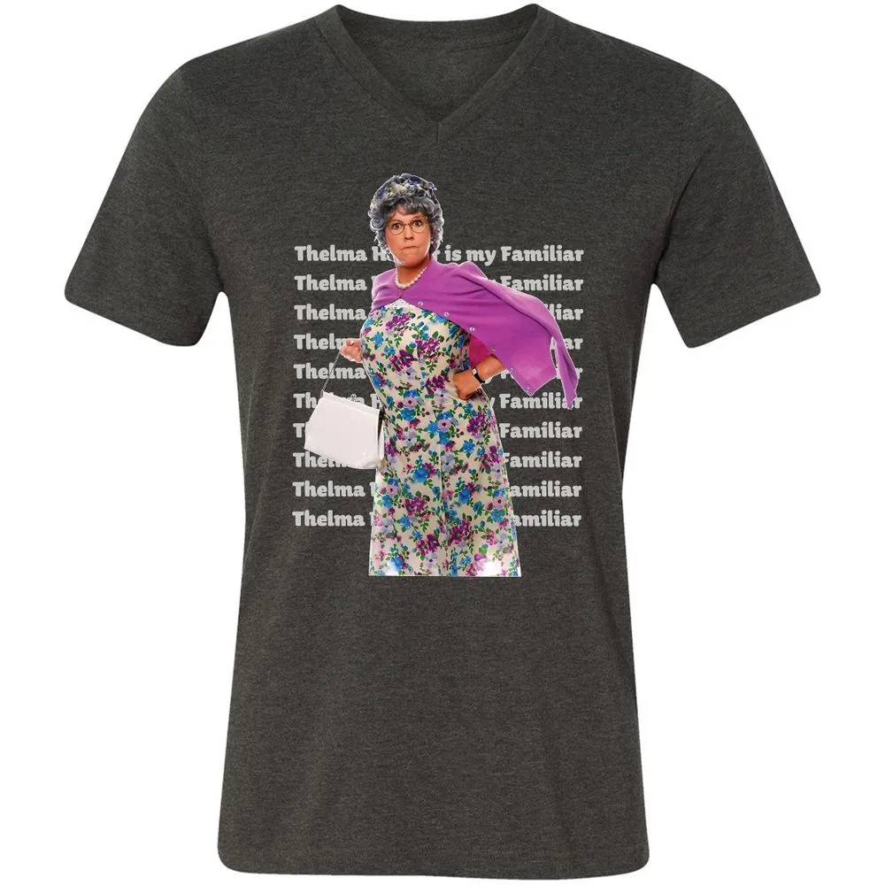 Unisex V-Neck T-Shirt - X4VU5J3U - Dark Grey Heather - 8
