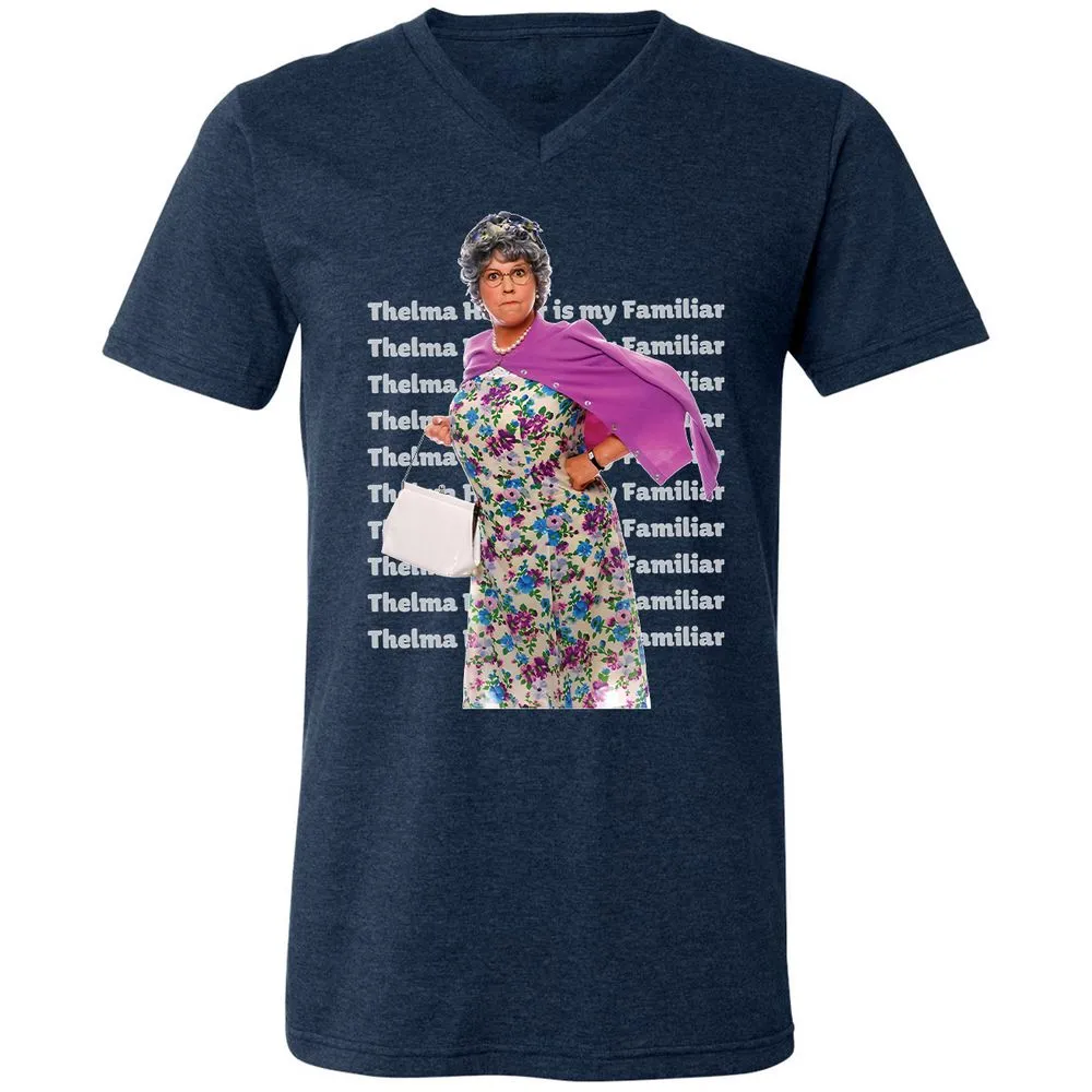 Unisex V-Neck T-Shirt - X4VU5J3U - Heather Navy - 15