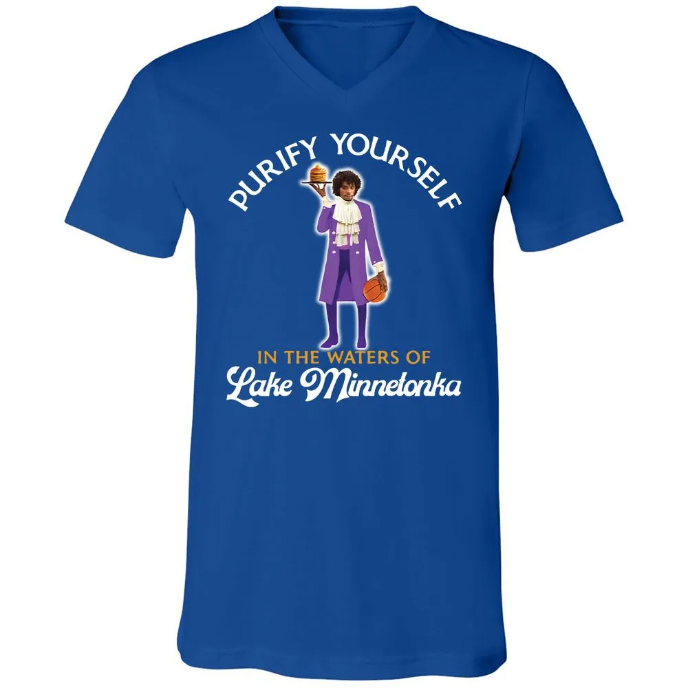 Unisex V-Neck T-Shirt - FKU89SMD - True Royal - 4