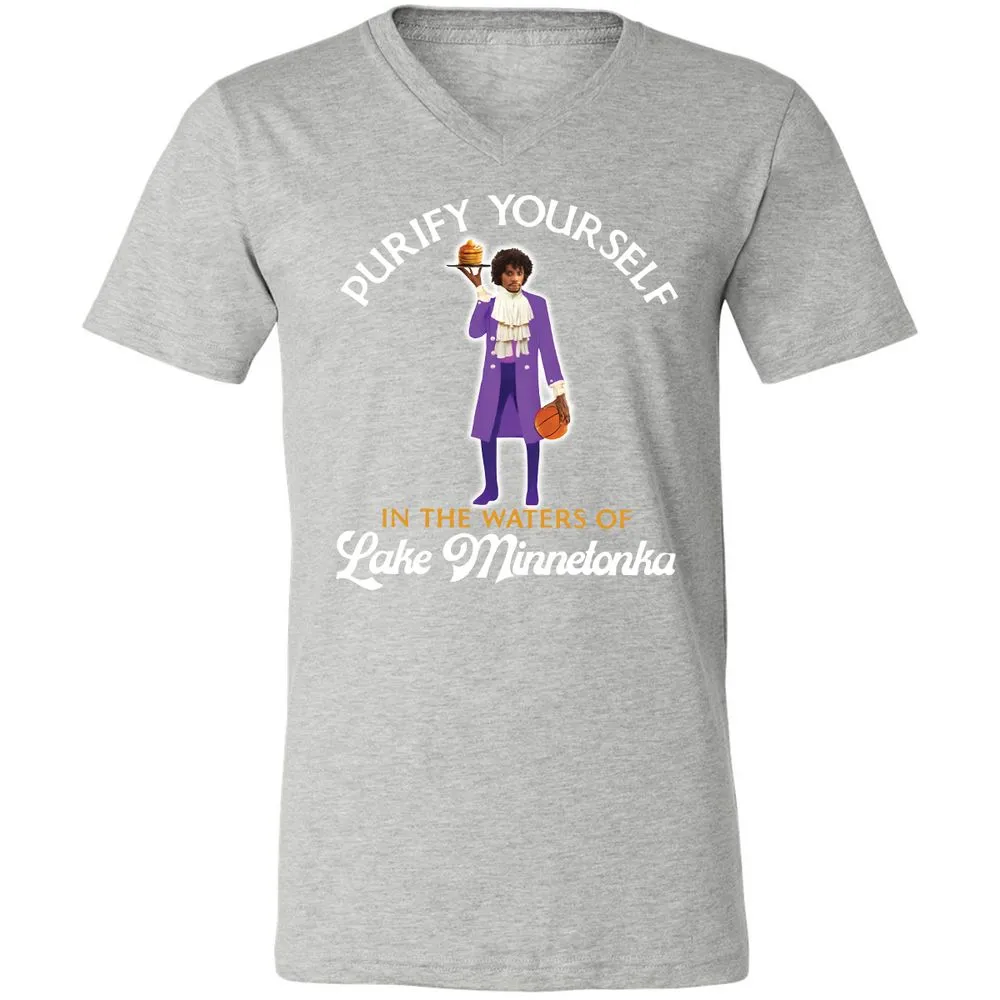 Unisex V-Neck T-Shirt - FKU89SMD - Athletic Heather - 7