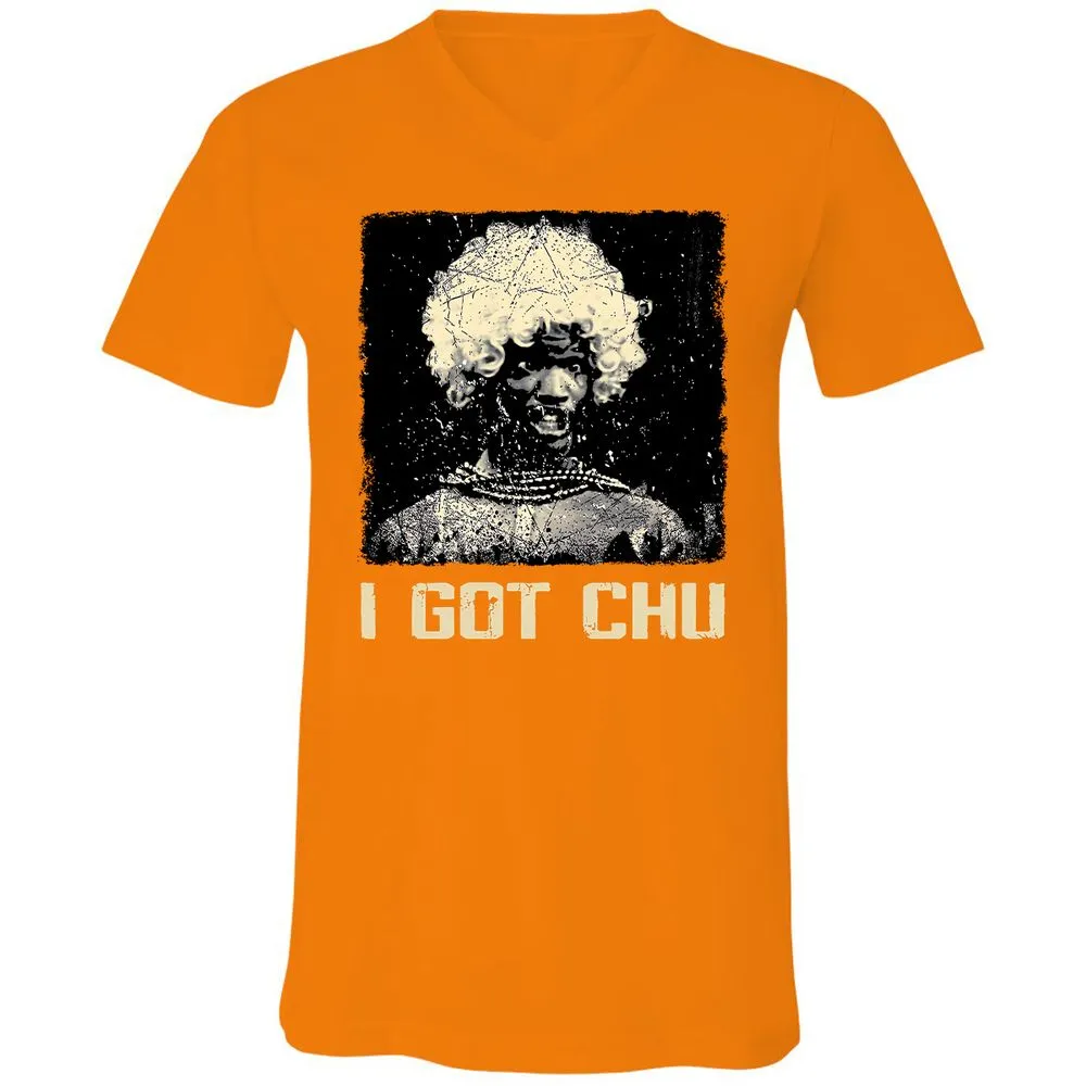 Unisex V-Neck T-Shirt - ZEMCYDUK - Orange - 11
