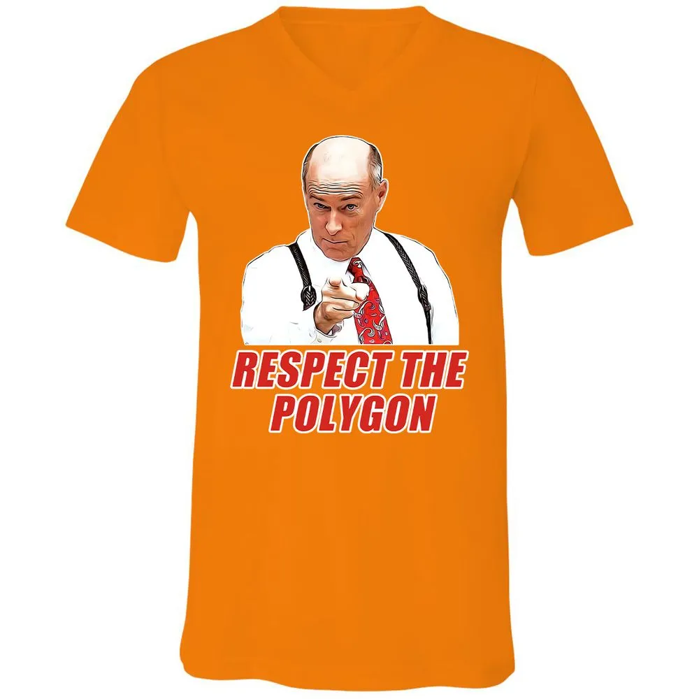 Unisex V-Neck T-Shirt - UY2YVLBX - Orange - 11