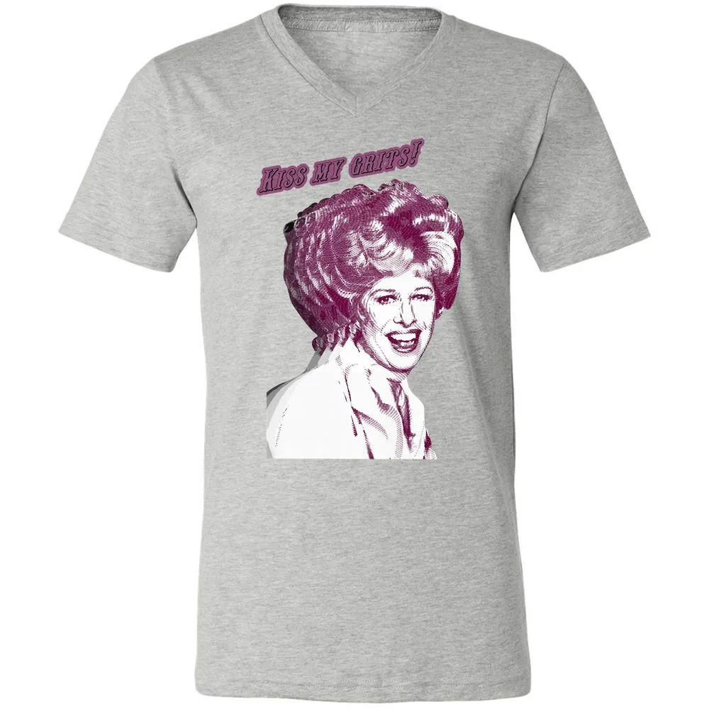 Unisex V-Neck T-Shirt - 4VBJBC7T - Athletic Heather - 7