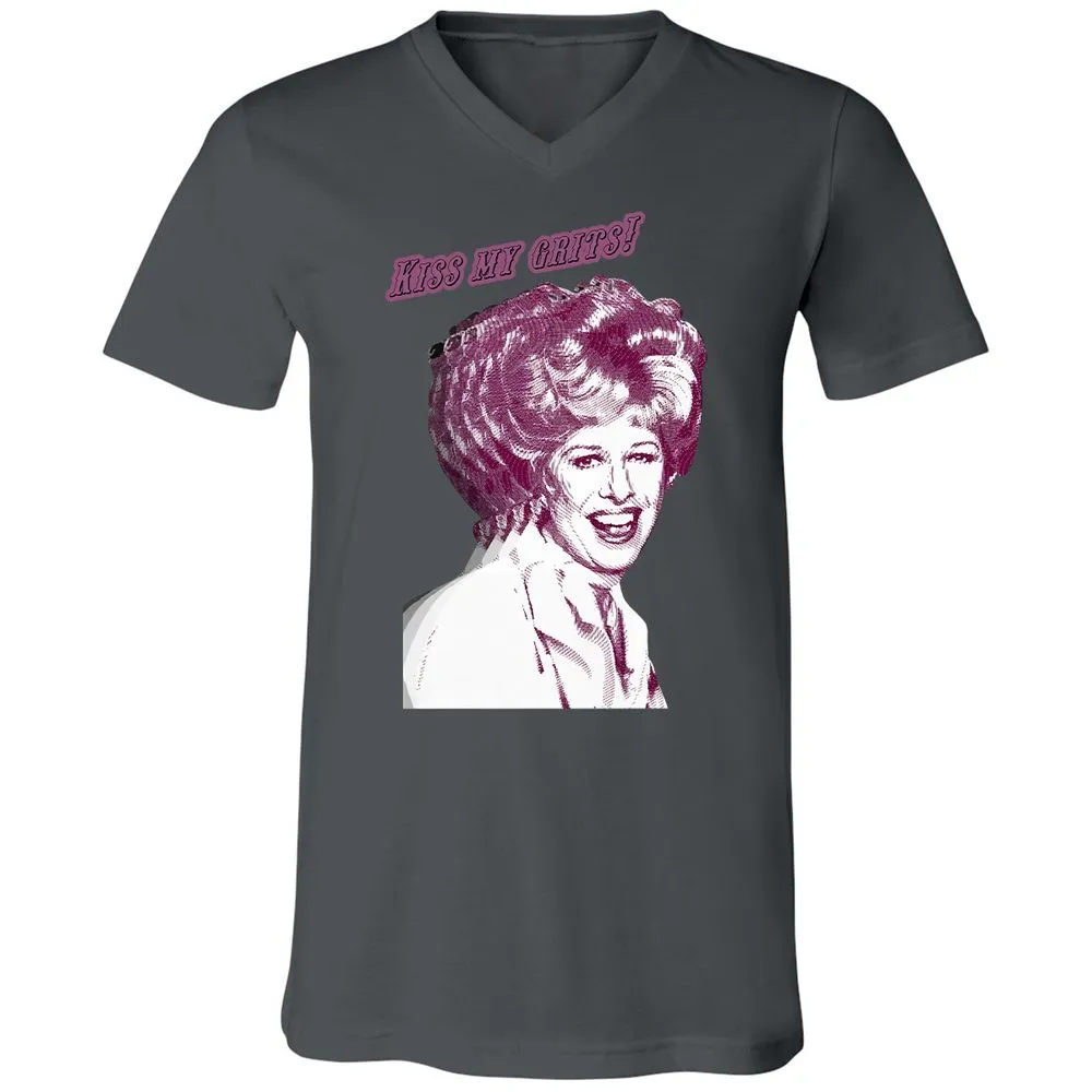 Unisex V-Neck T-Shirt - 4VBJBC7T - Asphalt - 12