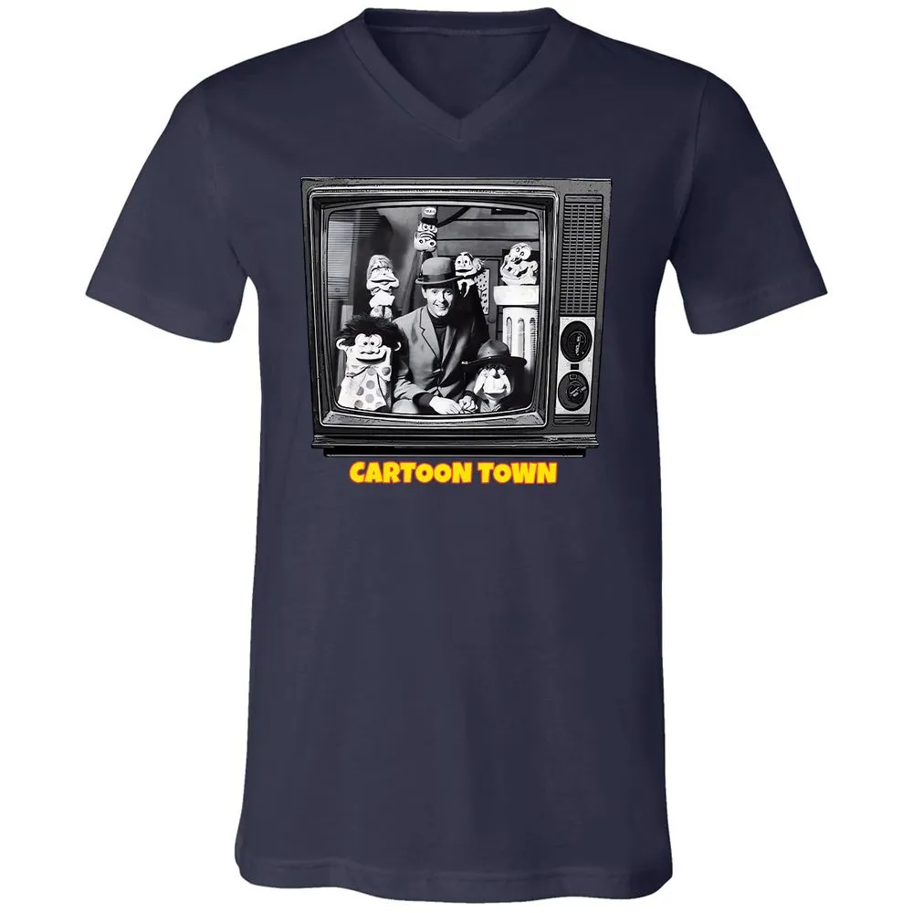 Cartoon Town - Navy - 2