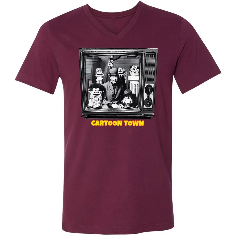 Cartoon Town - Maroon - 6