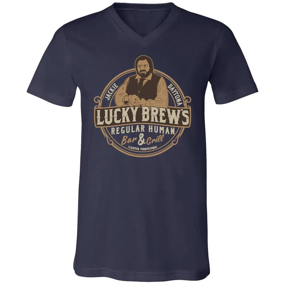 Unisex V-Neck T-Shirt - EQMM7HDG - Navy - 2