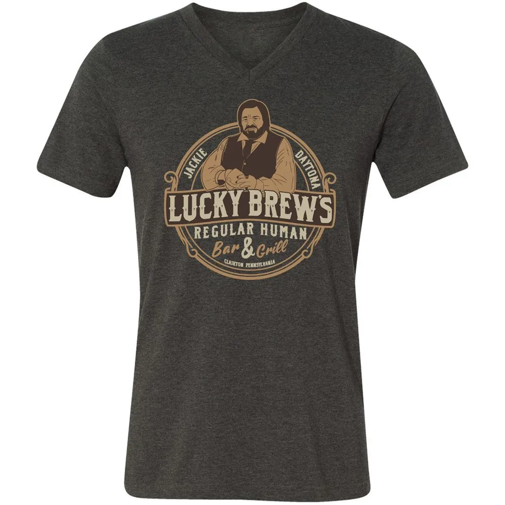 Unisex V-Neck T-Shirt - EQMM7HDG - Dark Grey Heather - 8