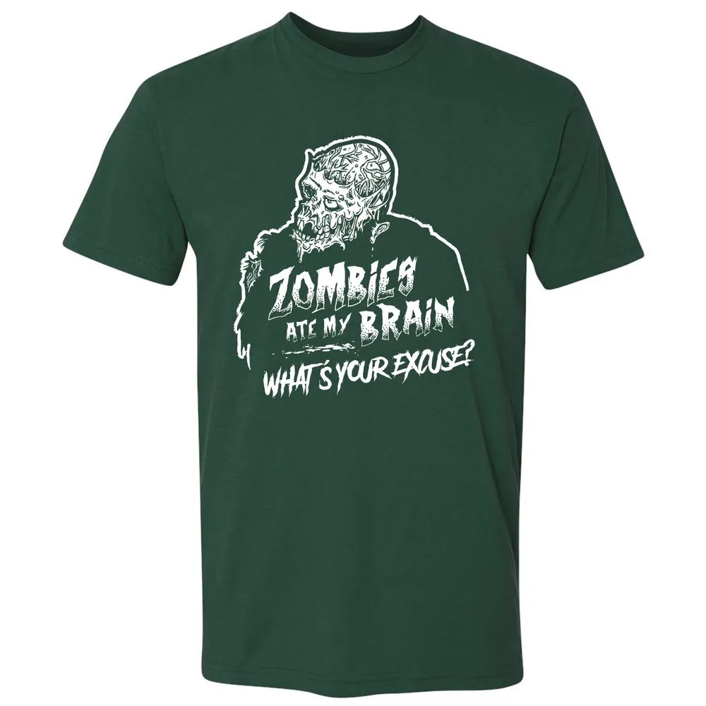 Zombies Ate My Brain - Forest Green - 13
