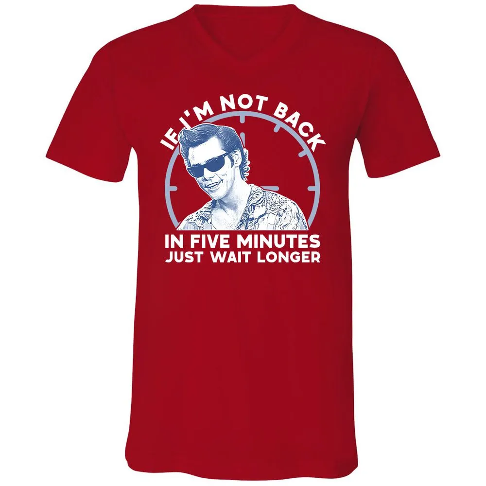 Unisex V-Neck T-Shirt - V52GJ5RZ - Red - 3