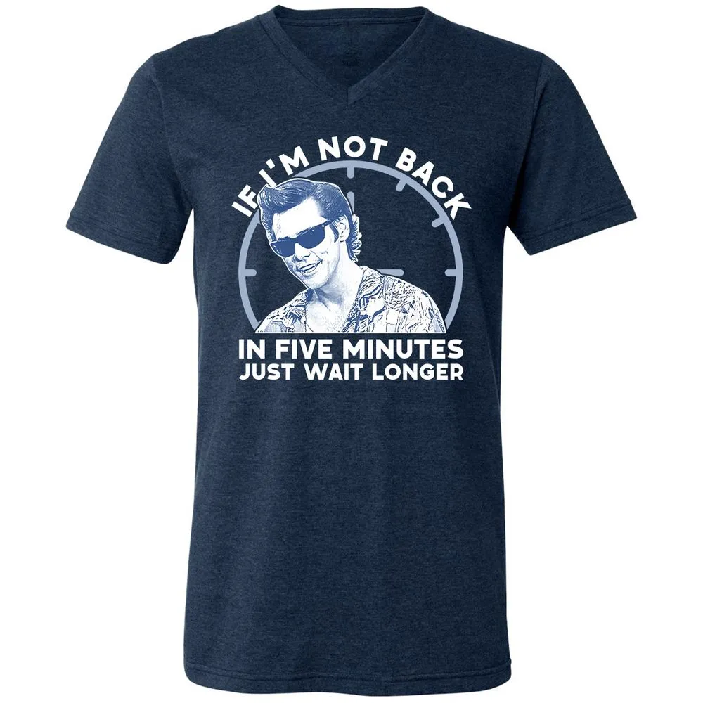 Unisex V-Neck T-Shirt - V52GJ5RZ - Heather Navy - 15