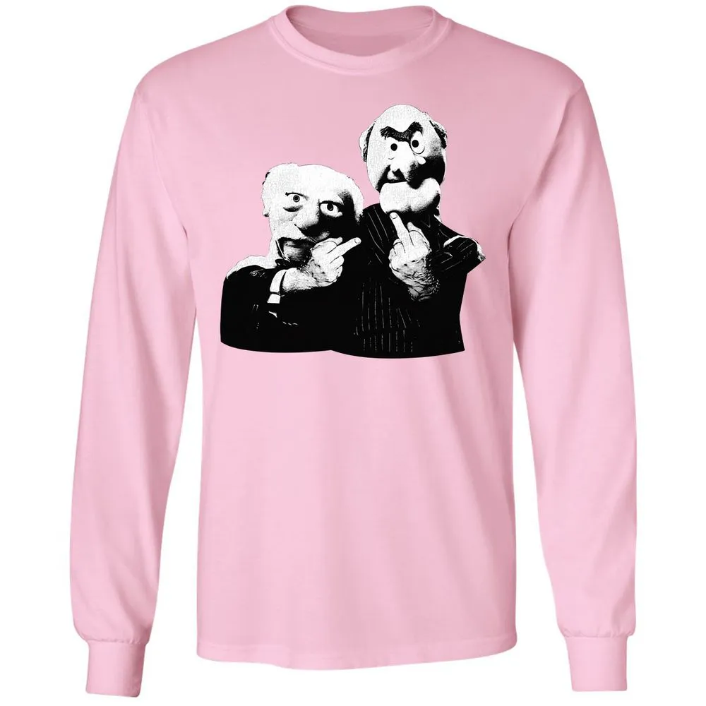 Statler and Waldorf Middle Finger - Light Pink - 3