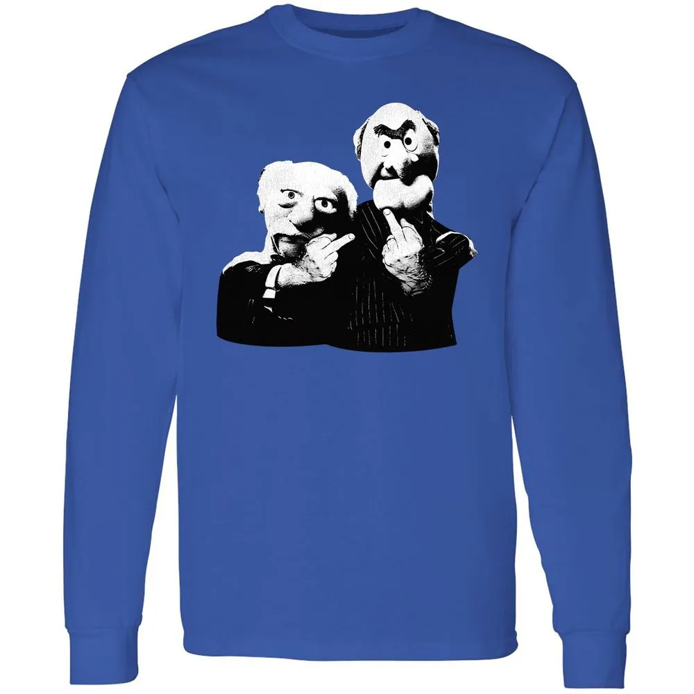Statler and Waldorf Middle Finger - Royal - 8