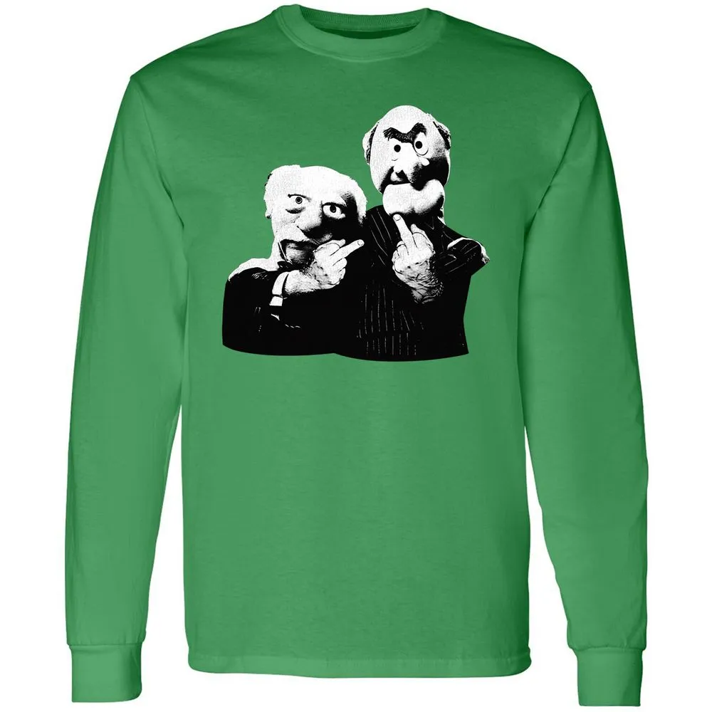 Statler and Waldorf Middle Finger - Irish Green - 10