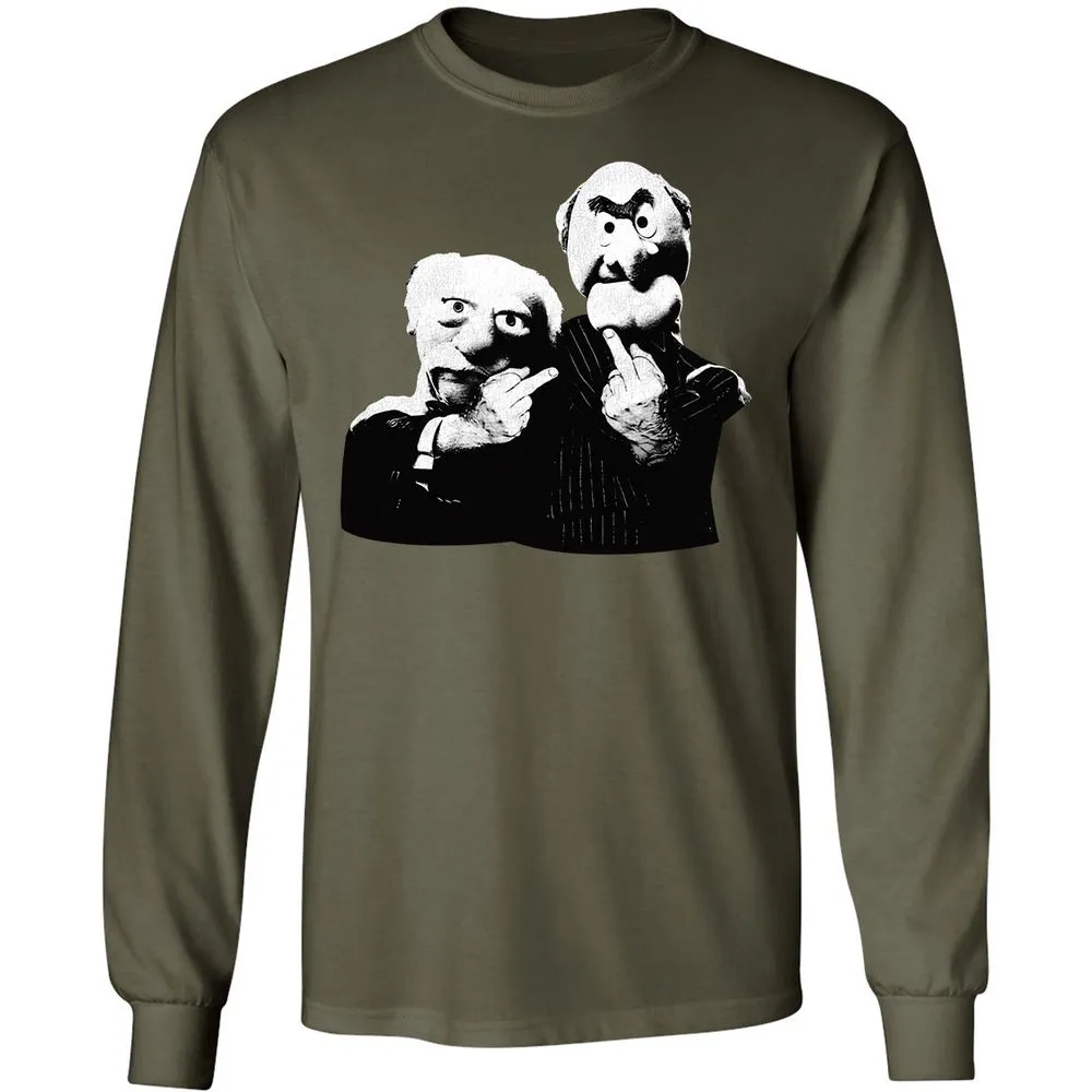 Statler and Waldorf Middle Finger - Military Green - 16