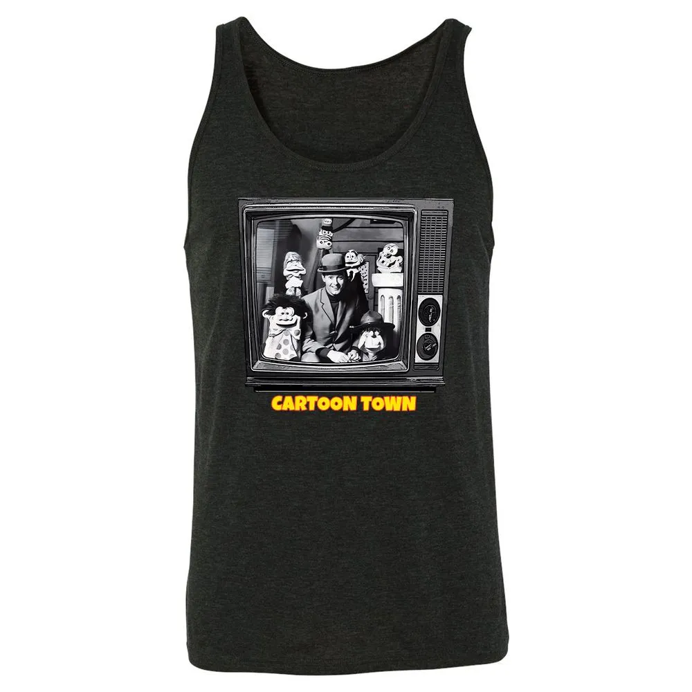 Cartoon Town - Charcoal Black Triblend - 5
