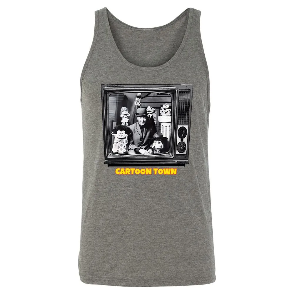 Cartoon Town - Grey Triblend - 8