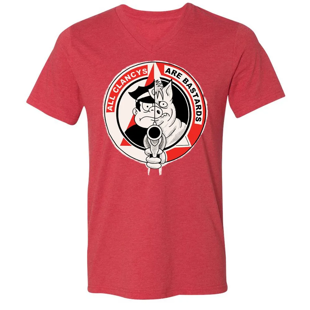 All Clancys Are Bastards - Heather Red - 16
