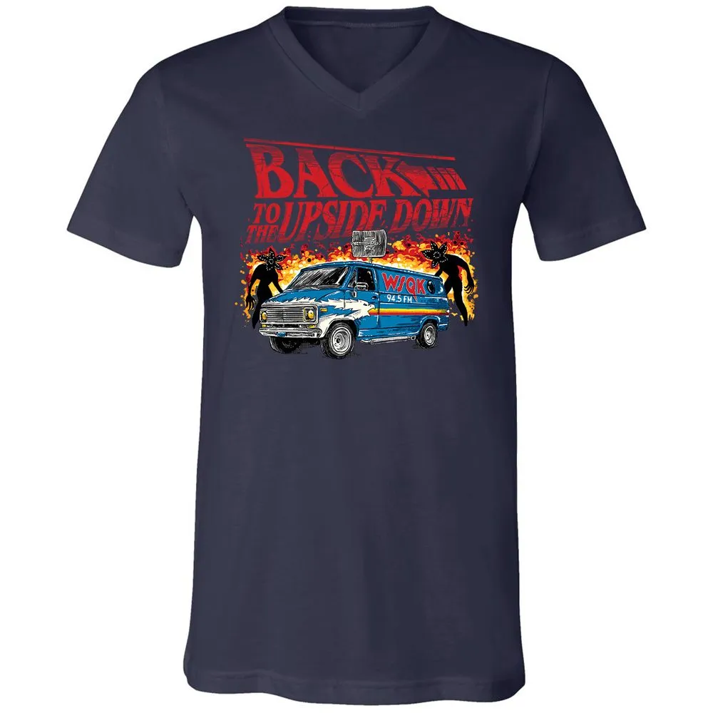 Unisex V-Neck T-Shirt - Z5DR4RDE - Navy - 2
