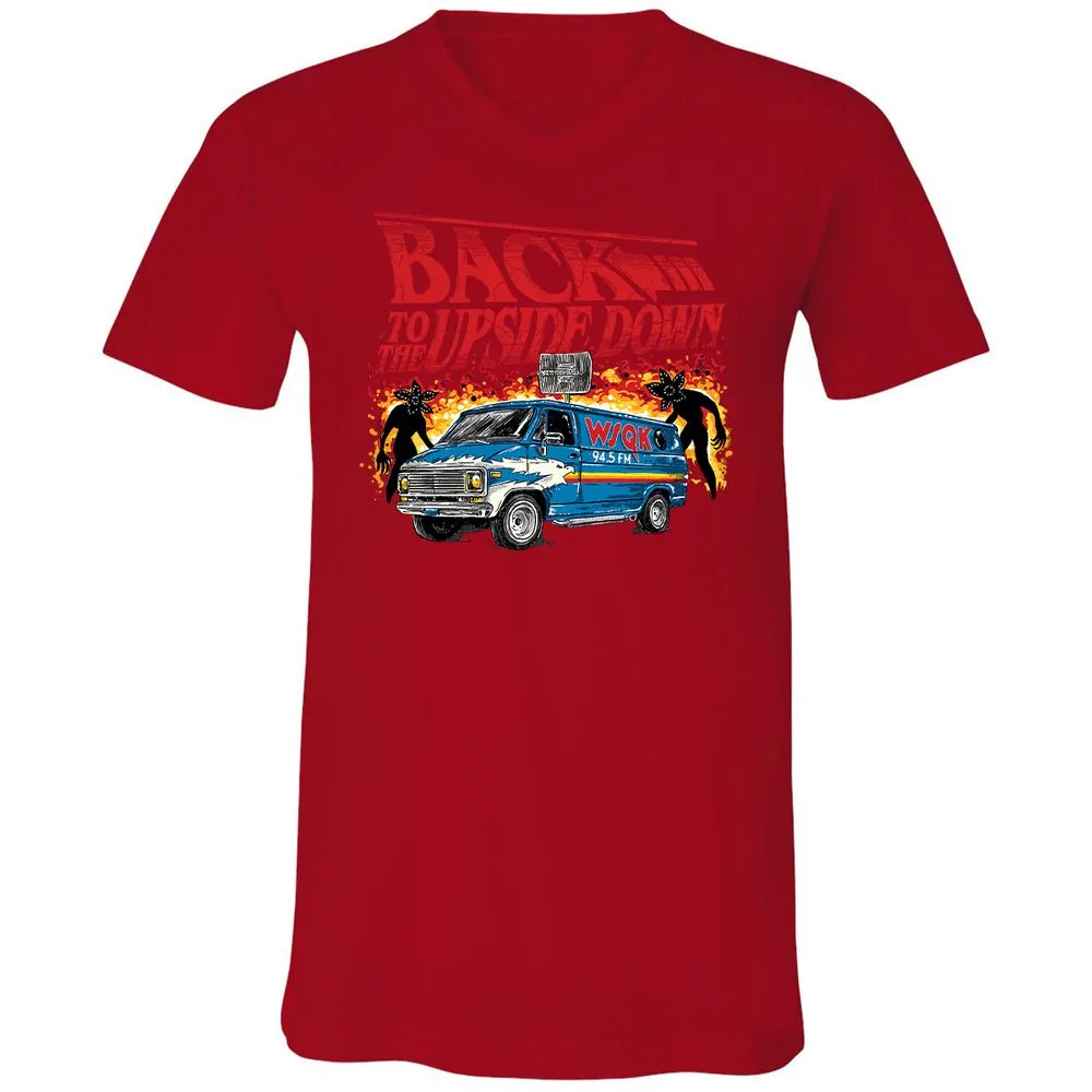 Unisex V-Neck T-Shirt - Z5DR4RDE - Red - 3