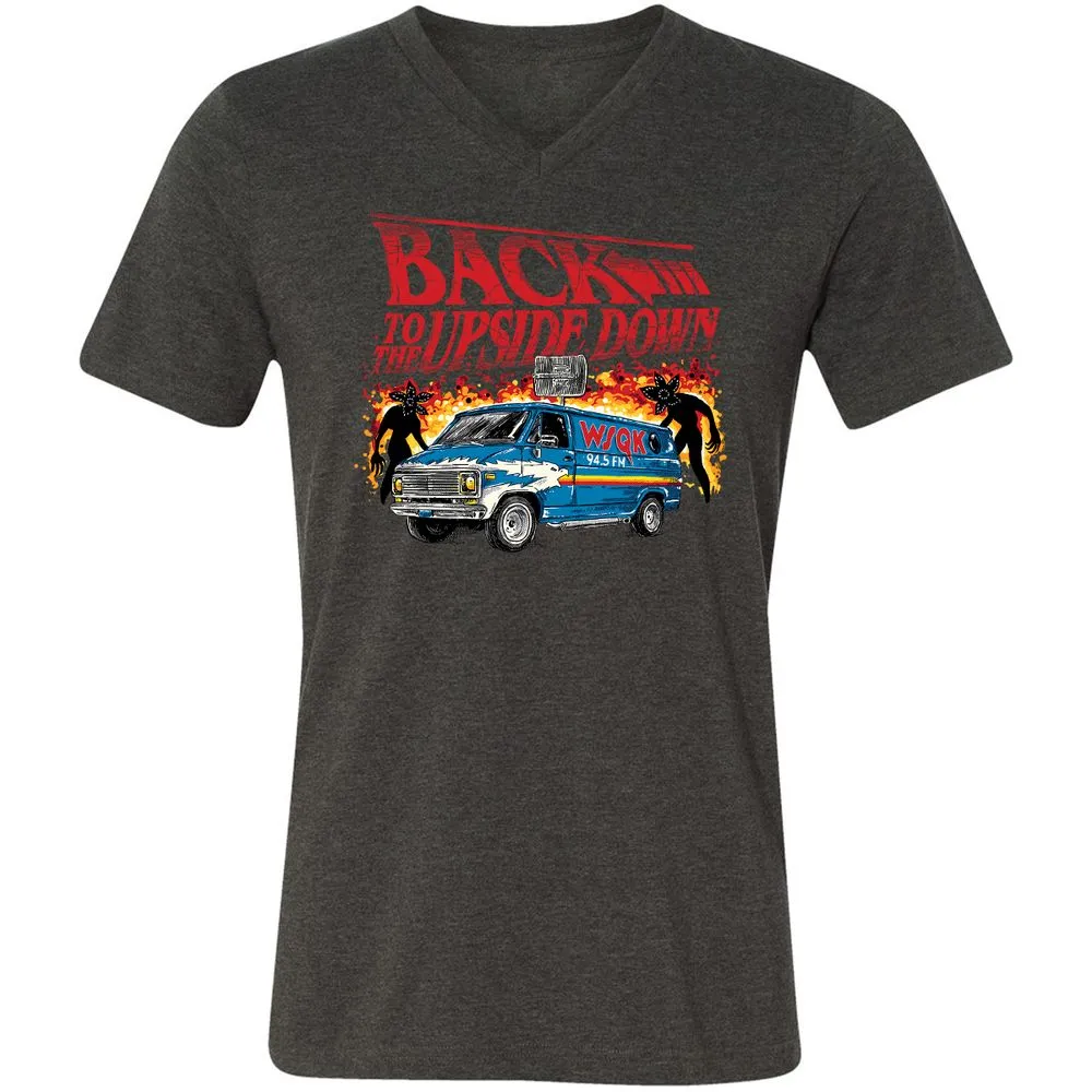 Unisex V-Neck T-Shirt - Z5DR4RDE - Dark Grey Heather - 8