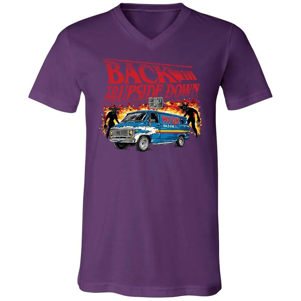 Unisex V-Neck T-Shirt - Z5DR4RDE - Team Purple - 9