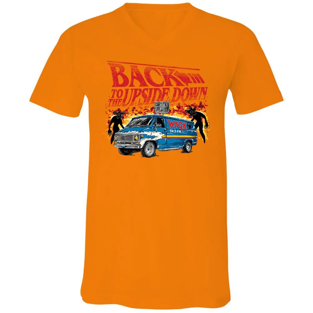 Unisex V-Neck T-Shirt - Z5DR4RDE - Orange - 11