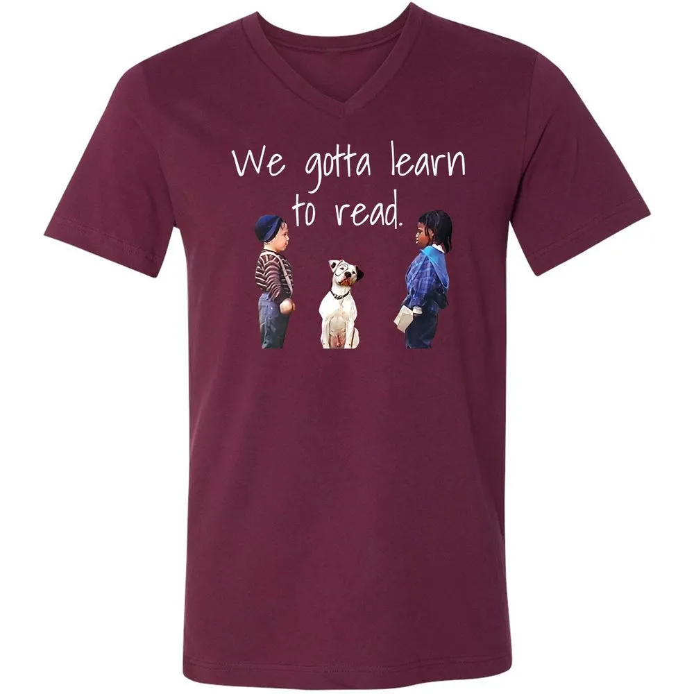 Unisex V-Neck T-Shirt - RB473FAD - Maroon - 6