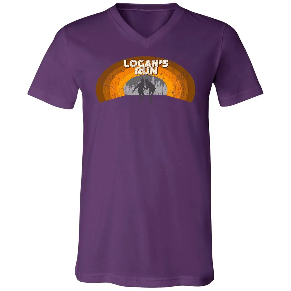 Unisex V-Neck T-Shirt - MQ82TNHB - Team Purple - 9