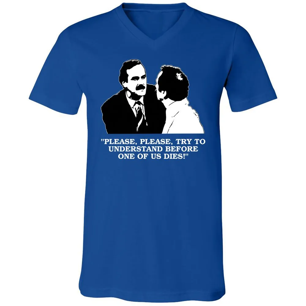 Unisex V-Neck T-Shirt - C82D5U26 - True Royal - 4