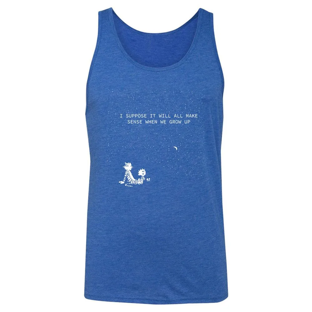Calvin and Hobbes Stars - True Royal Triblend - 12