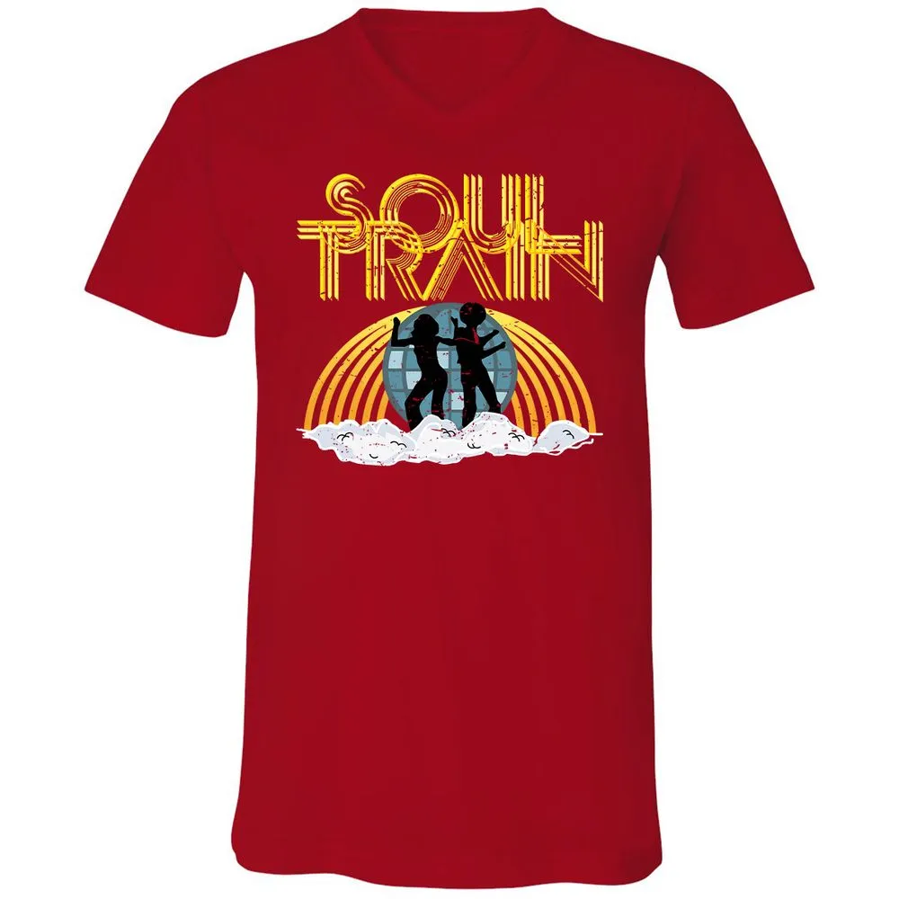 Unisex V-Neck T-Shirt - AN7ZGNYP - Red - 3