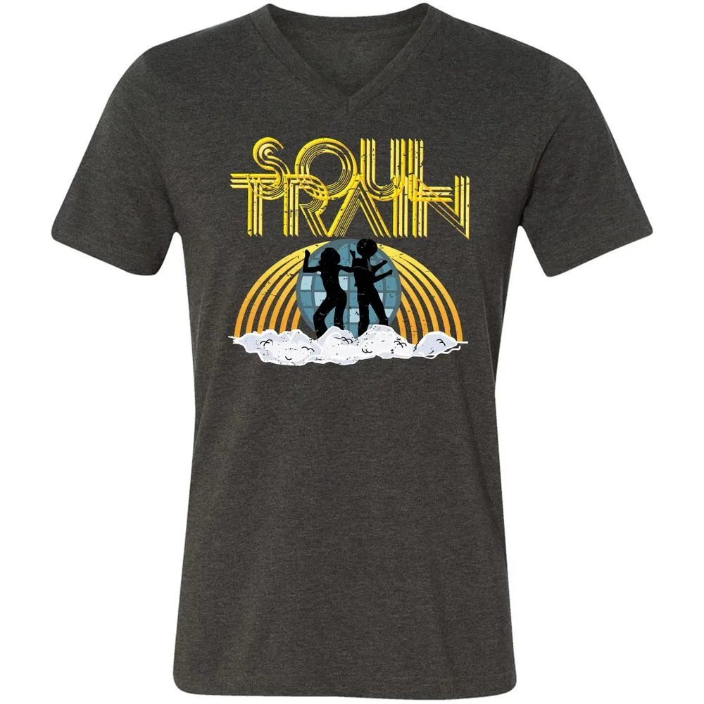 Unisex V-Neck T-Shirt - AN7ZGNYP - Dark Grey Heather - 8