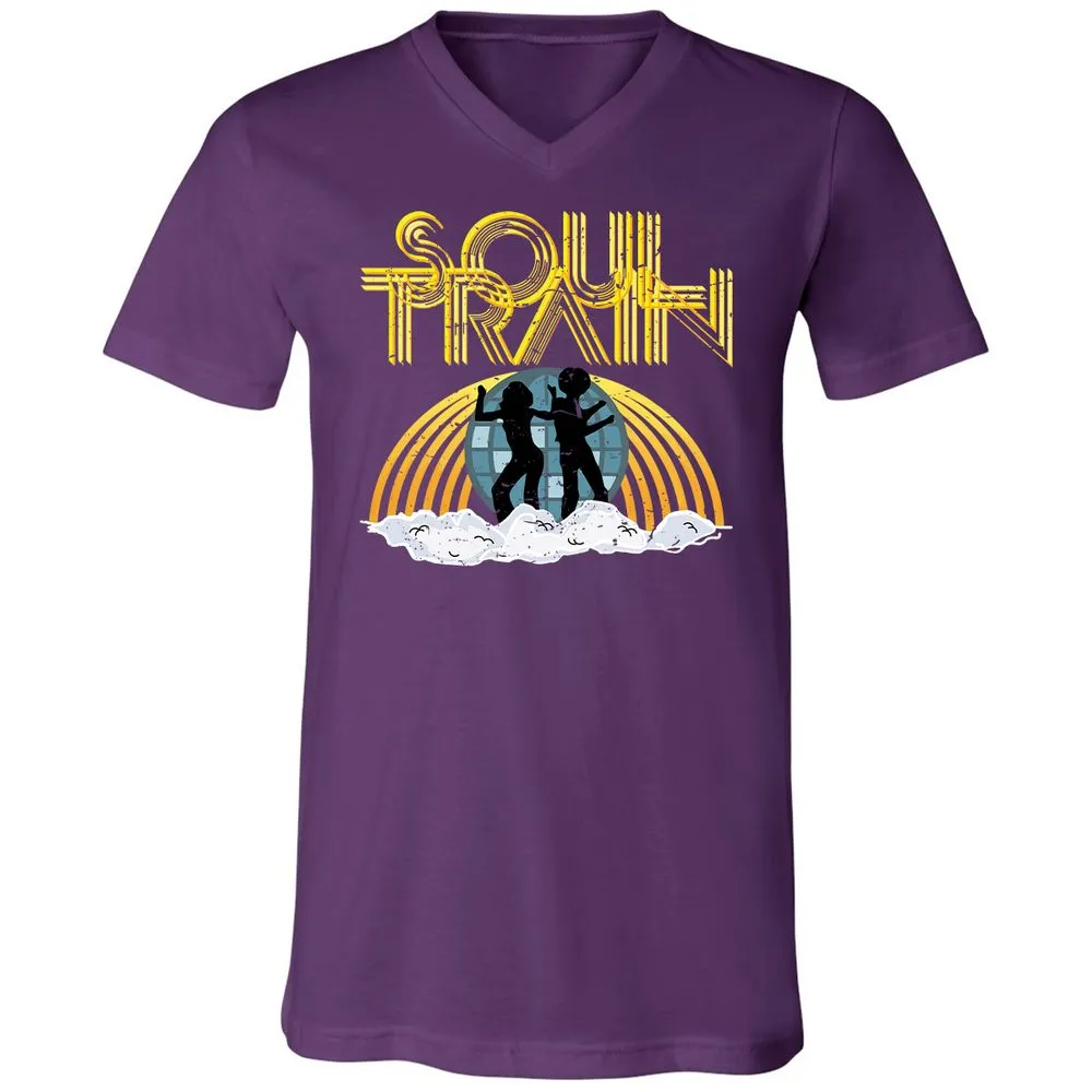 Unisex V-Neck T-Shirt - AN7ZGNYP - Team Purple - 9