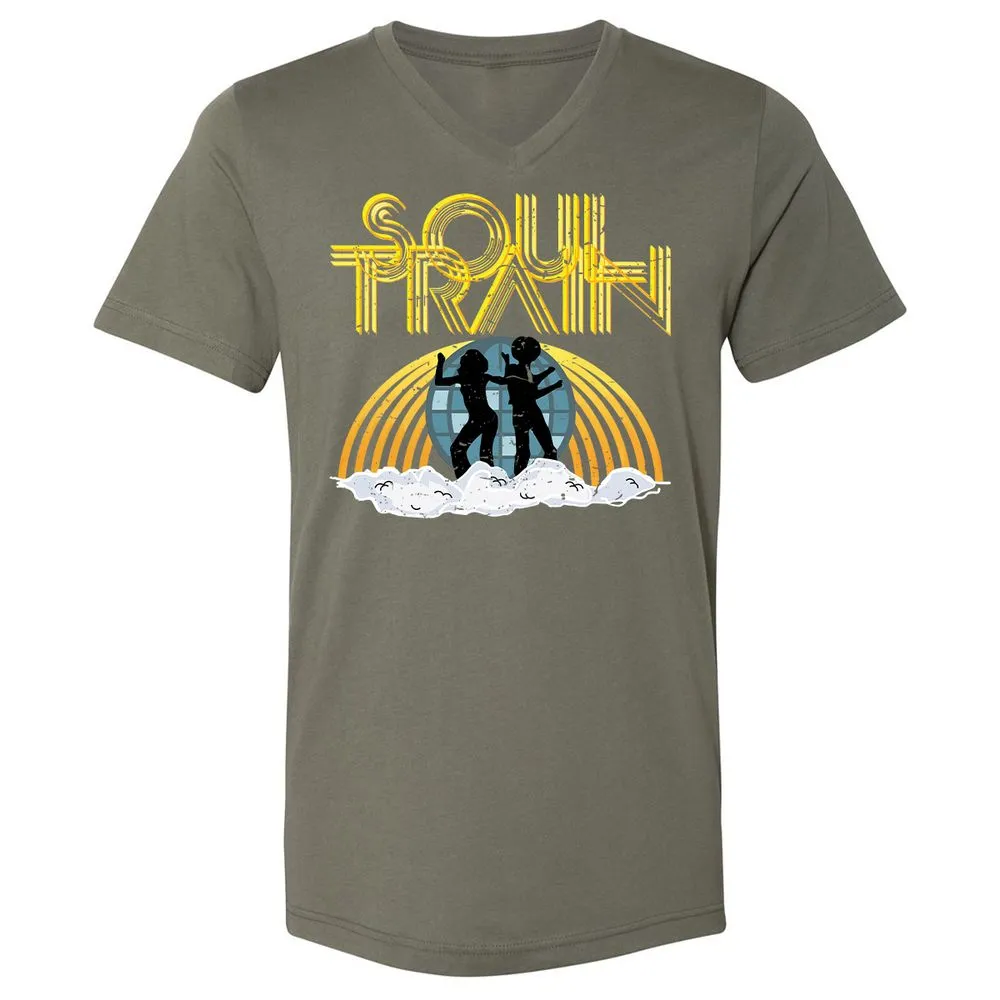 Unisex V-Neck T-Shirt - AN7ZGNYP - Military Green - 10