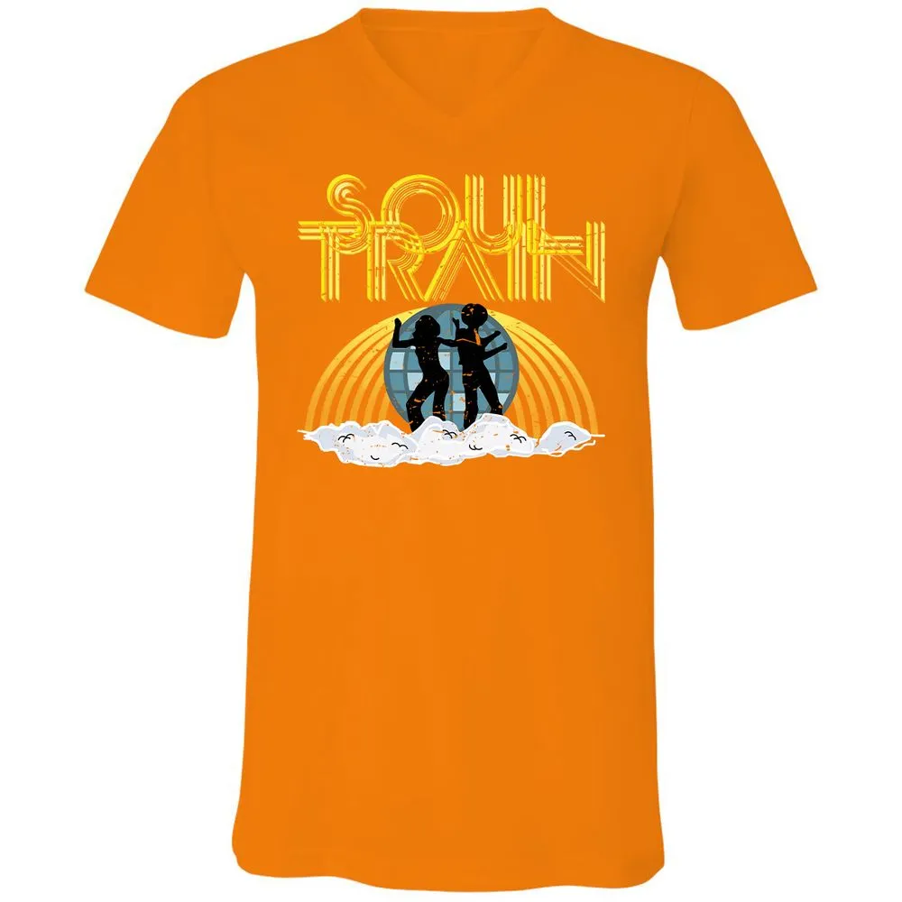 Unisex V-Neck T-Shirt - AN7ZGNYP - Orange - 11