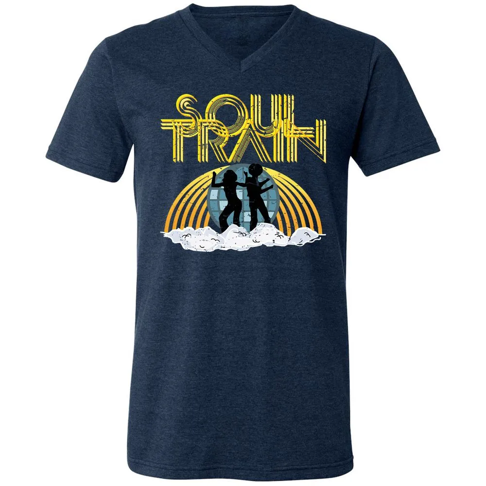 Unisex V-Neck T-Shirt - AN7ZGNYP - Heather Navy - 15