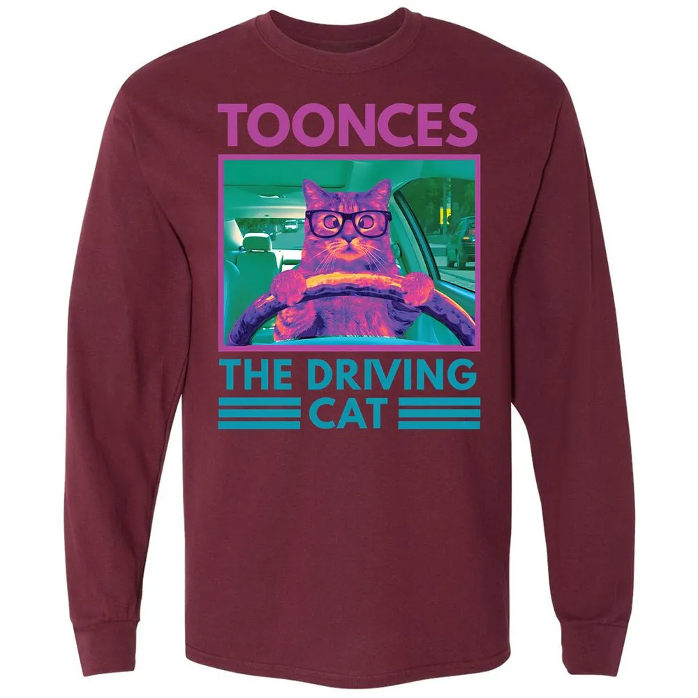The Driving Cat - Maroon - 11