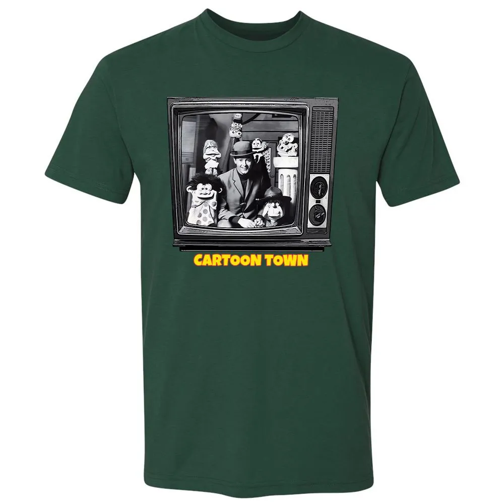 Cartoon Town - Forest Green - 13