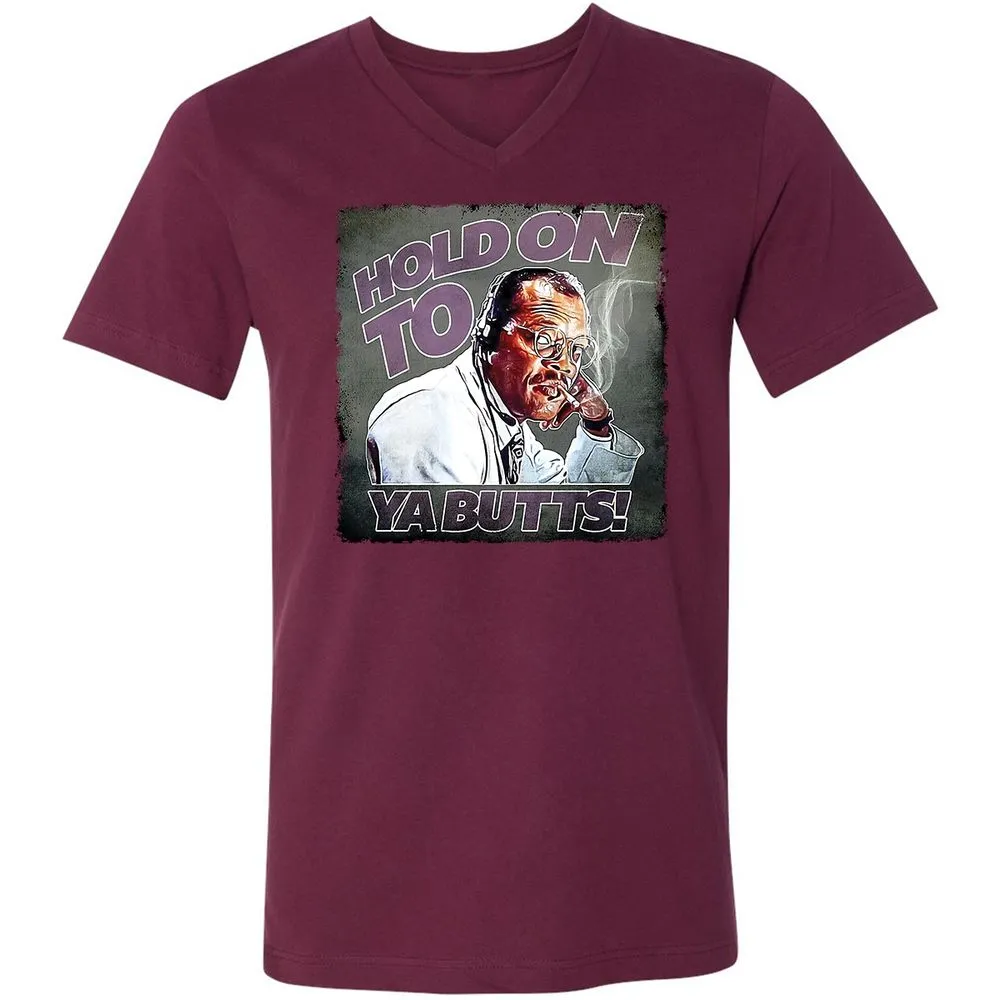 Unisex V-Neck T-Shirt - R5GK723G - Maroon - 6