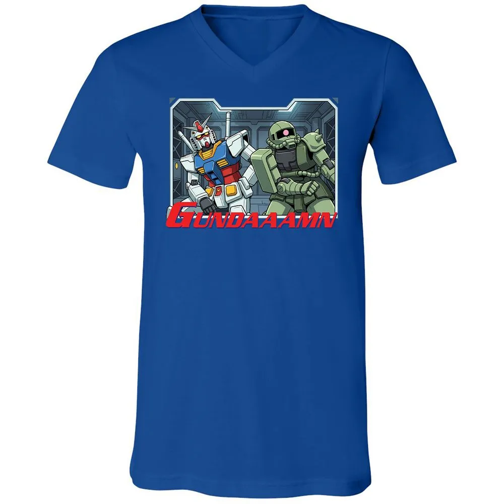 Unisex V-Neck T-Shirt - 5V8J5J1T - True Royal - 4